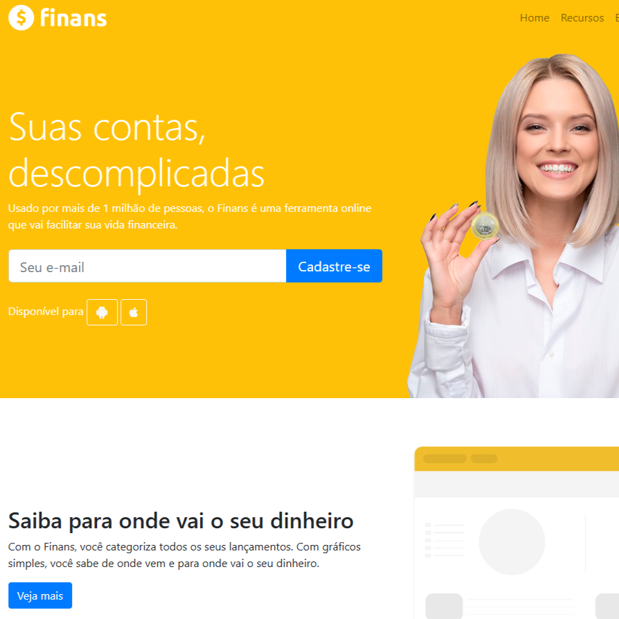 imagem do projeto de landing page para o atleta Vinicius